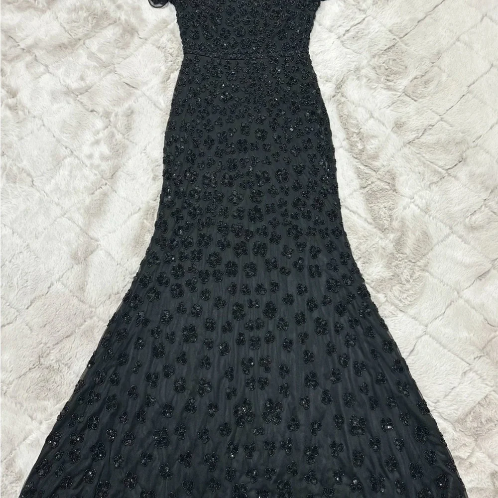 Mac Duggal Black Sequin Maxi Dress - Picture 4 of 6
